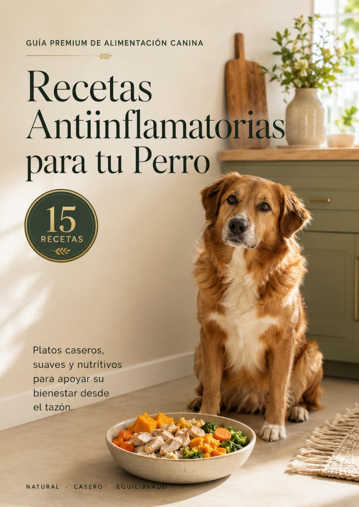 Portada de Recetas Antiinflamatorias para tu Perro